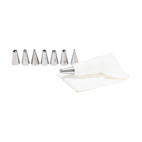 Set decorazione Patisse 9 pezzi in acciaio inox