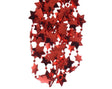 Decoris catena di artigli stella in plastica 270cm rosso natalizio