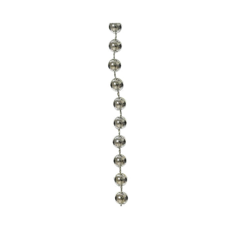 Ghirlanda di perline Decoris argento in plastica dia0,8 cmx10 metri