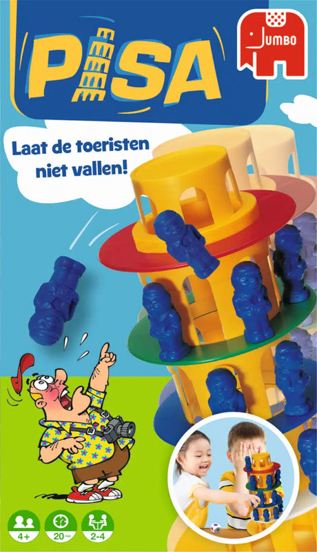 Jumbo Tower of Pisa - gioco azione - da 4 anni - da 2 a 4 giocatori - gioco da tavolo per bambini - gioco per famiglie
