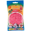 Perline termoadesive Hama - 1000 pezzi - rosa trasparente