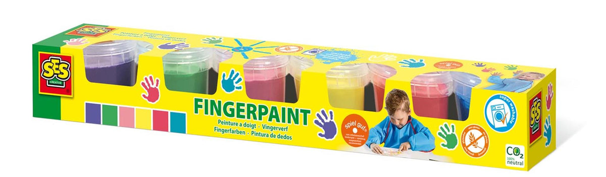 Sei dita dipinge 6 colori
