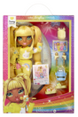 Pigiama party Rainbow High Junior High - 23 cm - solare (giallo) - bambola alla moda