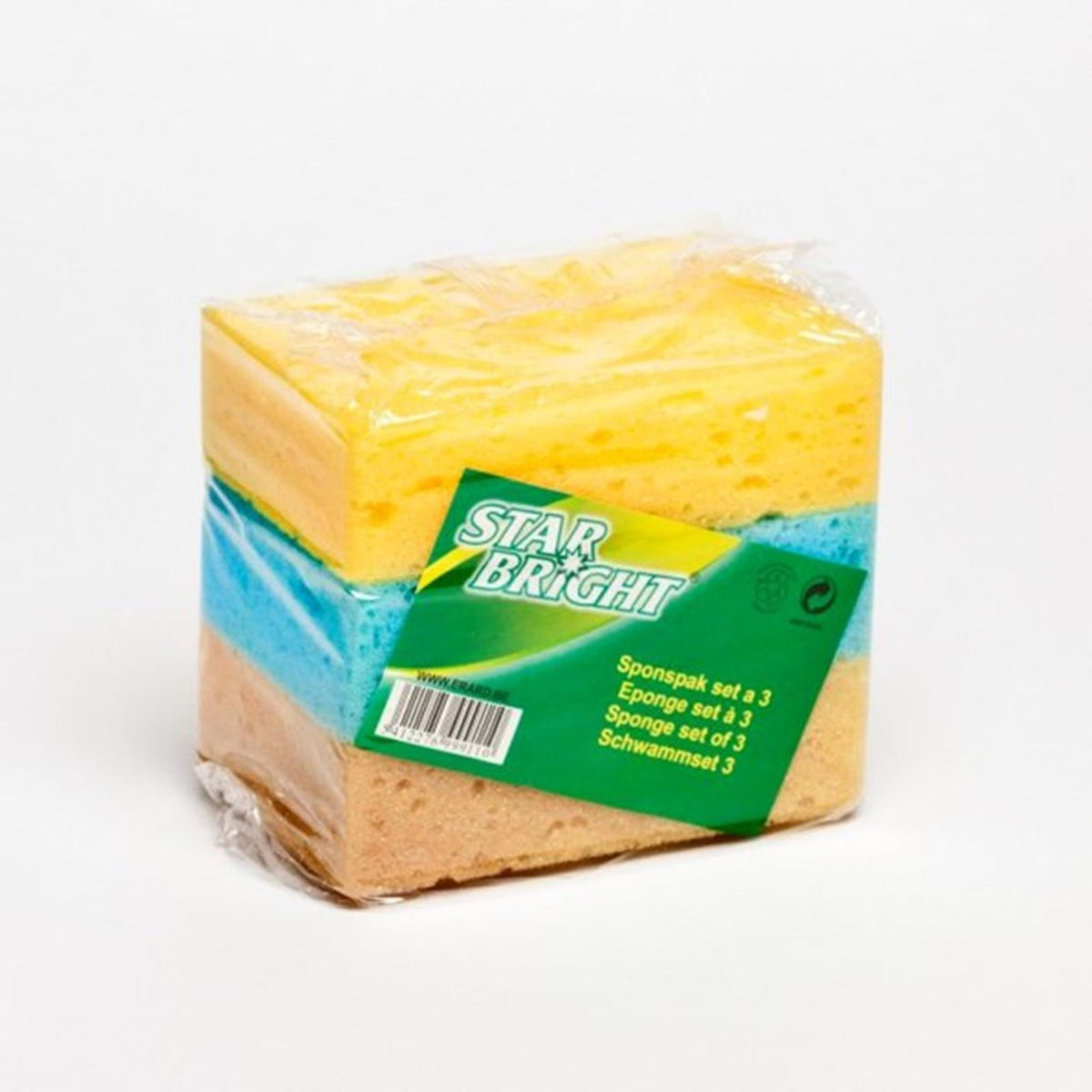 Spugna Starbright 3 pezzi 14,5x9x4cm
