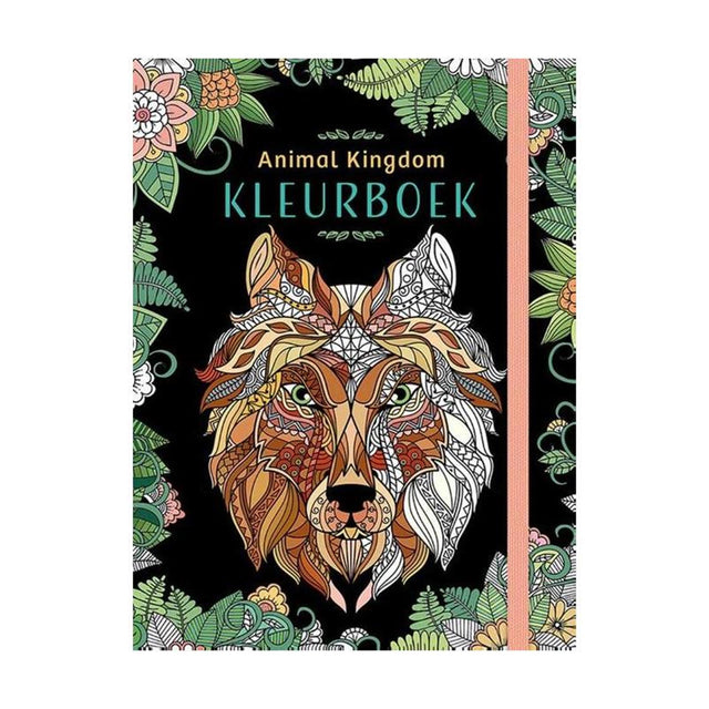 Libro da colorare per adulti del regno animale dei Delta