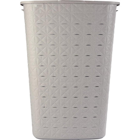 Cesto portabiancheria Curver softex con coperchio 56l tortora 42x31,6x60cm