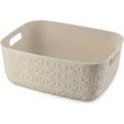Cesto portaoggetti Curver softex m - 12,5 l bianco gesso 38x29x14 cm