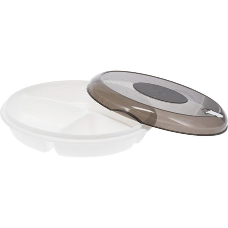 Eccellente piatto per microonde con coperchio per casalinghi Piatto per microonde con coperchio