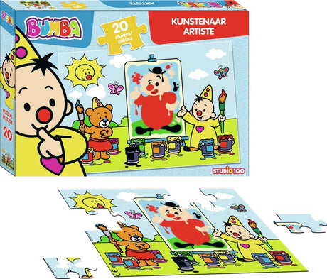 Studio 100 bumba puzzle artist, 20 pz.