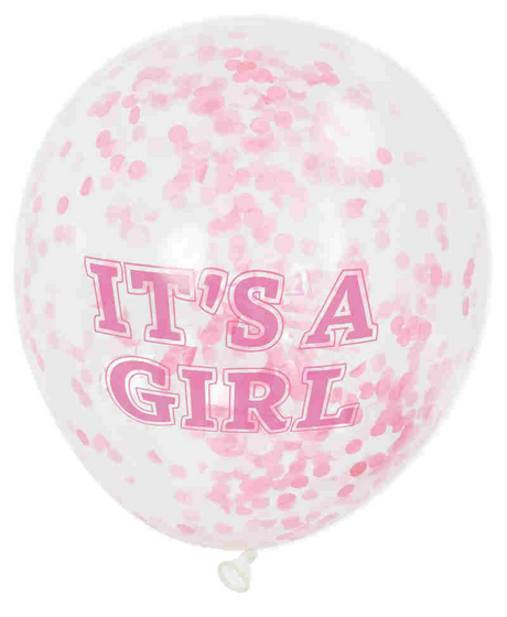 Palloncini coriandoli Haza Barbabianca ragazza, 6 pz.