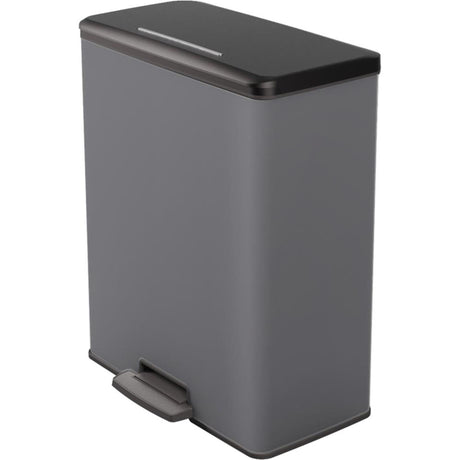 Pattumiera a pedale Decobin Curver 65l grigio freddo