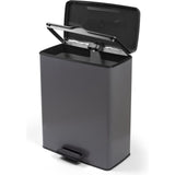 Pattumiera a pedale Decobin Curver 65l grigio freddo