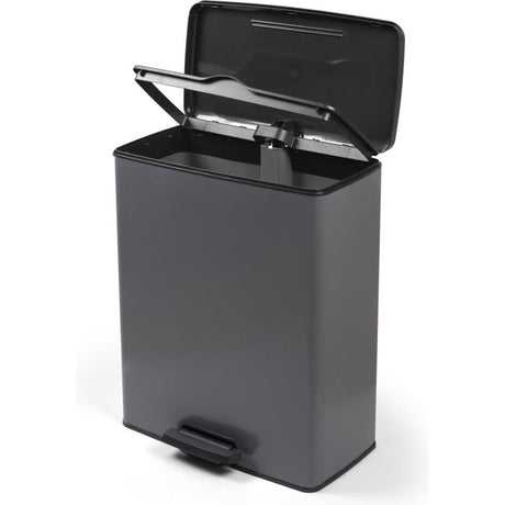 Pattumiera a pedale Decobin Curver 65l grigio freddo