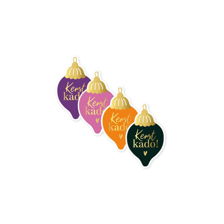Adesivo regalo piano registratore di cassa Natale 40 mm 250 pezzi in oro bianco