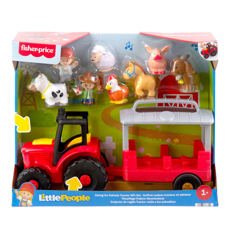 Set regalo trattore agricolo Fisher-Price Little People Animal Care - trattore musicale con personaggi