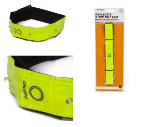 Bracciale a LED fluorans. inclusa le batterie