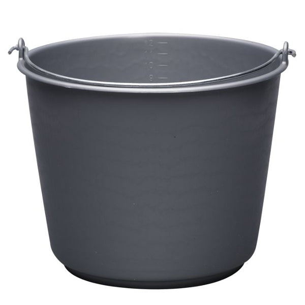 Prodotti secchio edile plastica grigio 12l
