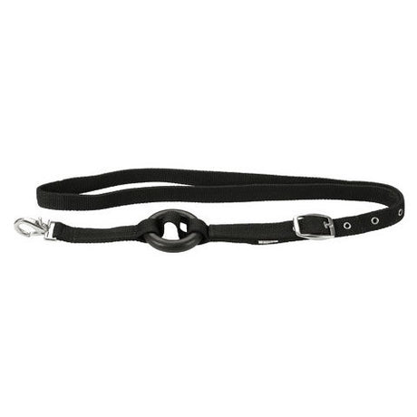 Prodotti redini laterali in nylon nero con anello in gomma