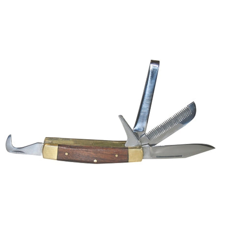 Prodotti coltello da equitazione con raschietto pieghevole