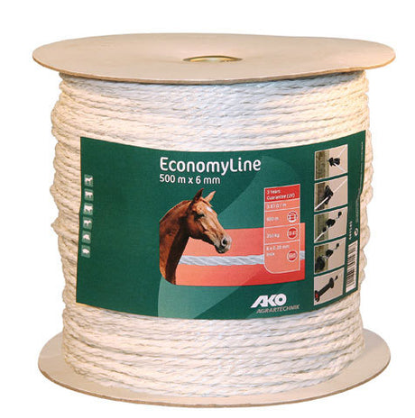 Cavo per scossa elettrica Ako Products Economyline bianco 6 mm 500 m
