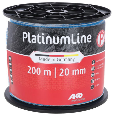 Nastro spaventoso Ako Products Platinumline 20 mm bianco blu 200 m