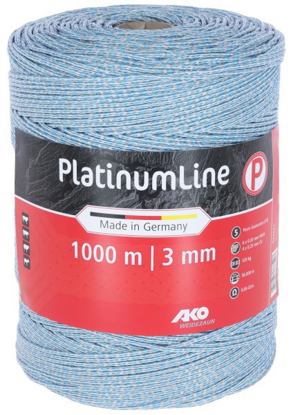 Filo per recinzione elettrica Ako Products Platinumline, bianco blu, 1000 m