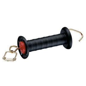 Maniglia per cancello Ako Products nera con limitatore a molla con connettore a nastro
