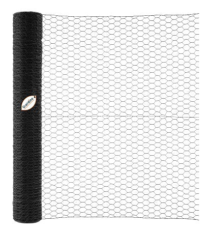 Prodotti Giardino rete esagonale nera 25 1 0 1 00m x 5m