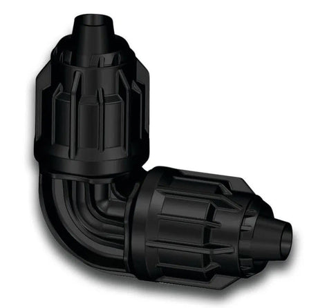Prodotti ginocchio 90 pp 16 mm raccordo rapido 6 bar tubo irrigazione nero v