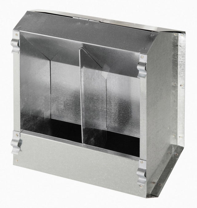 Mangiatoia automatica per conigli Kerbl Products 2 scomparti in metallo 3l