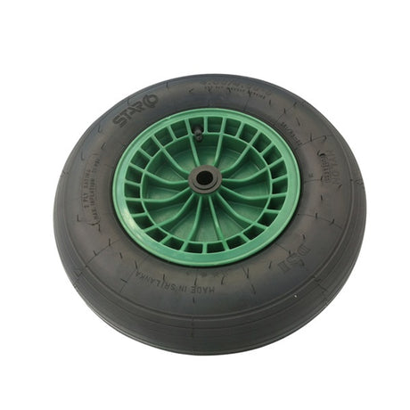 Ruota Fort Products 4 80 4 00x8 Cerchione in plastica per pneumatici a 2 strati verde senza asse