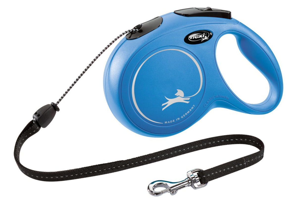 Prodotti linea retrattile flexi new classic cordone blu m 8 metri fino a 20kg