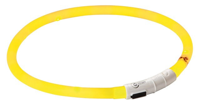 Prodotti Kerbl maxi collare led sicuro giallo lunghezza 55 cm