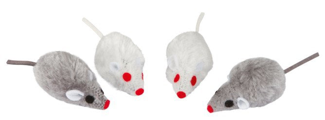 Prodotti topo grigio bianco 5 cm 4 pezzi