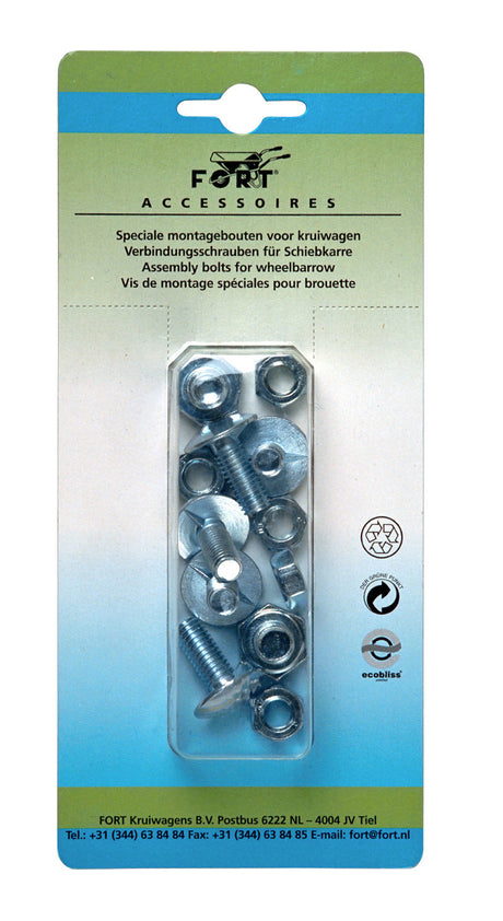 Set di bulloni e dadi Fort Products per carriola SMB