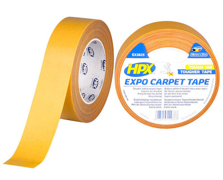 Nastro per moquette expo prodotti HPX trasparente 38 mm x 25 m