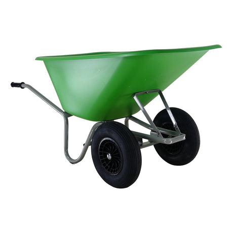 Prodotti Altrad carriola forza 165l contenitore HDPE verde 2 ruote pneumatiche