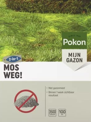 I prodotti Pokon rimuovono 3,5 kg per 100 m2