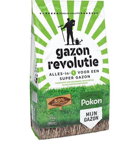 Rivoluzione del prato dei prodotti Pokon 4 kg per 80 m2