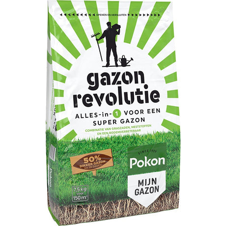Rivoluzione del prato dei prodotti Pokon 7,5 kg per 150 m2