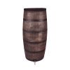 Roto Products Barilotto per pioggia slim effetto legno marrone più rubinetto 150 l