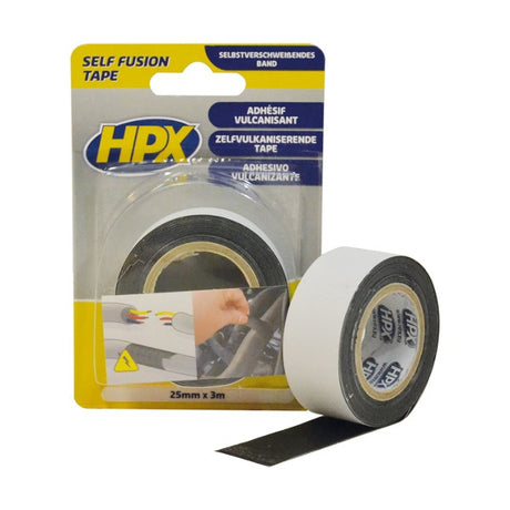 Nastro autovulcanizzante prodotti HPX nero blister da 25mm x 3m