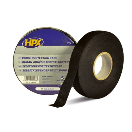 Nastro protezione cavi prodotti HPX nero 19mm 25 mtr