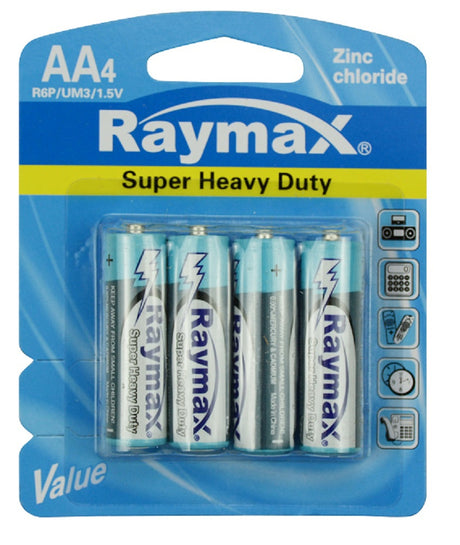 Prodotti Raymax batteria penlite r6p zinco aa 1 5v a 4pz