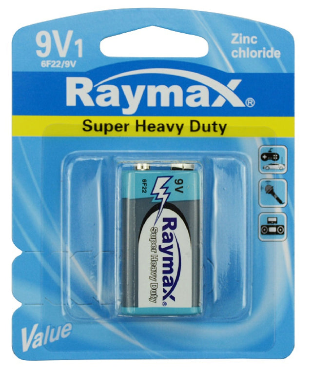 Batteria prodotti Raymax 6f22p zinco e 9v x1st