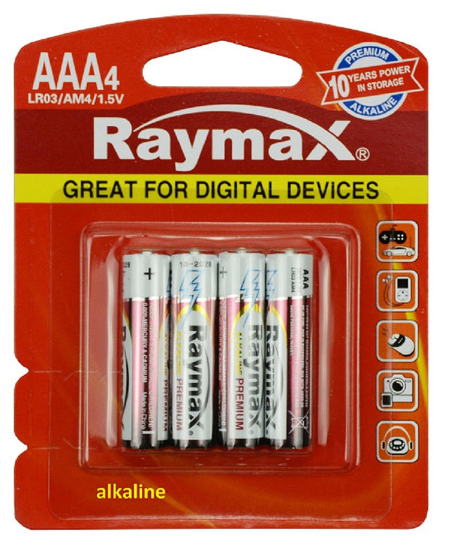Prodotti Raymax batteria penlite mini alcalina lr03 aaa 1 5v x4 pz