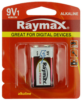 Batteria prodotti Raymax alcalina 6lr61 e 9v x1st