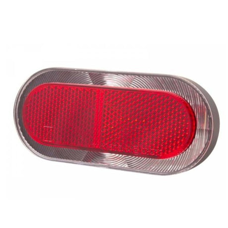 Luce posteriore ELIPS XB LED LED a batteria 80 mm di rosso