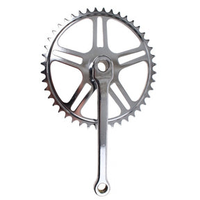 Set di manovella con SPIEGAT 44T 170 mm in argento