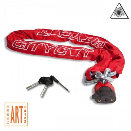 Lucchetto Citycat catena rossa 150cm art 4****